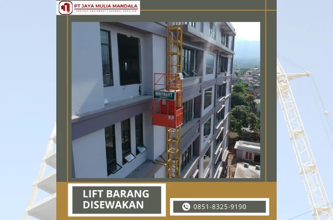sewa lift barang metro