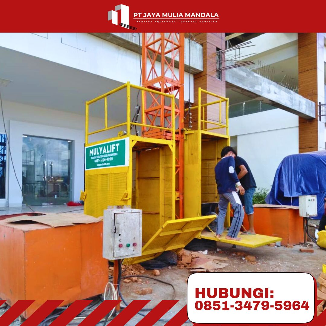 sewa lift barang makassar