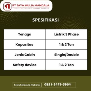 sewa passenger hoist madiun