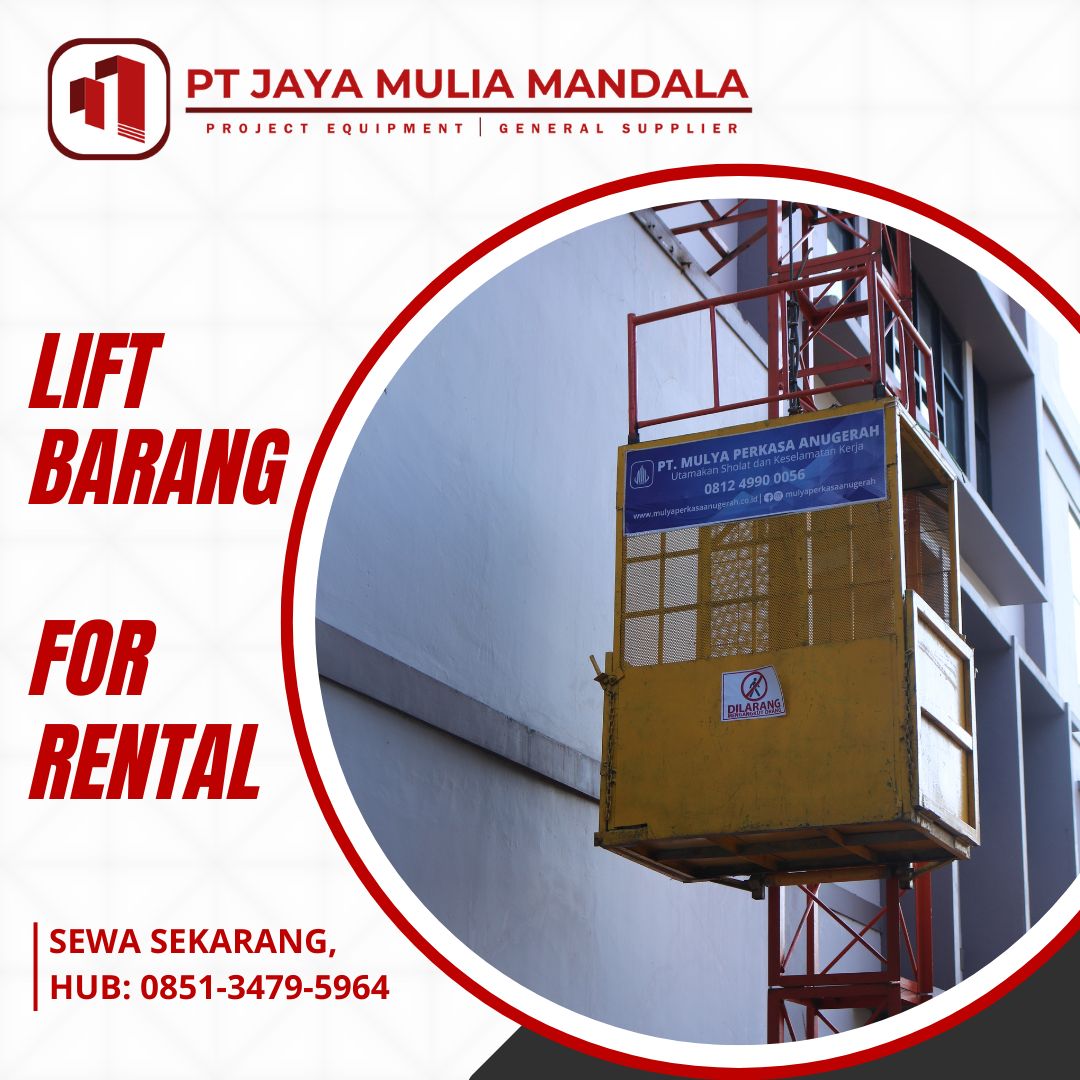 sewa lift barang depok