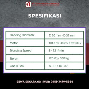 spesifikasi alat bar bender
