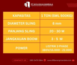 spesifikasi mini crane brebes