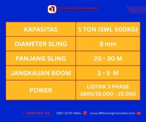 spesifikasi mini crane pasuruan