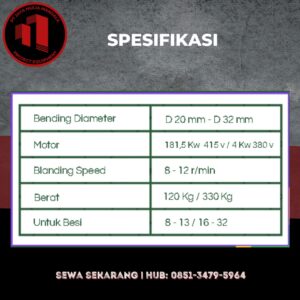 spesifikasi bar bender Lhokseumawe