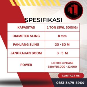 spesifikasi mini crane majalengka