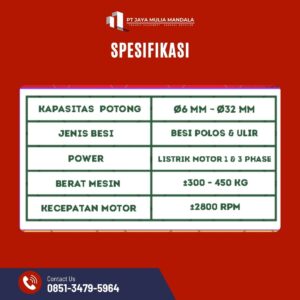 spesifikasi bar cutter sumenep