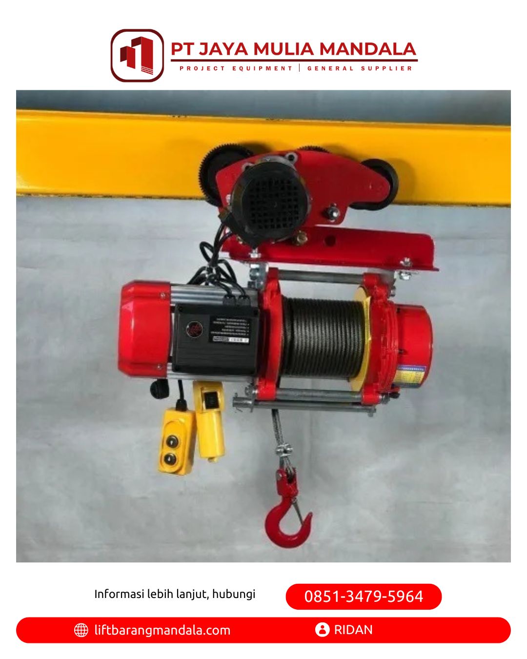 sewa winch elektrik lampung selatan