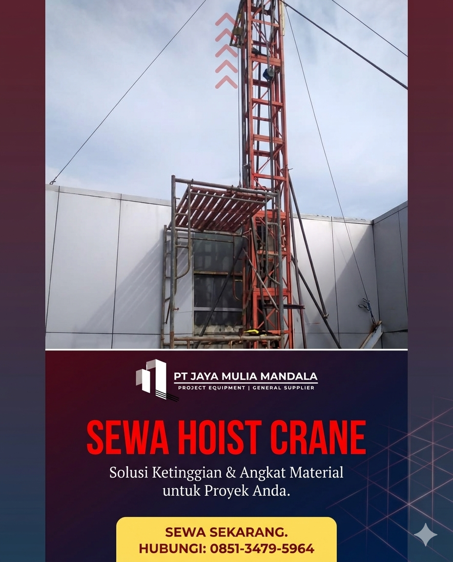 sewa hoist crane palembang