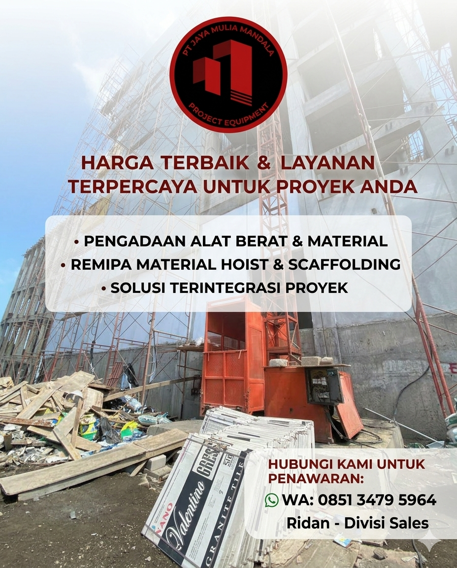 sewa lift barang pati