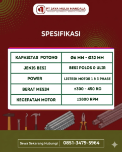 spesifikasi bar cutter
