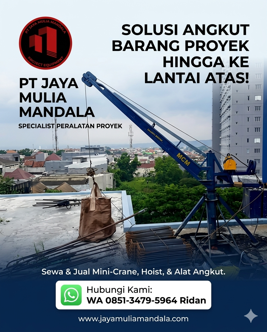 sewa mini crane bekasi