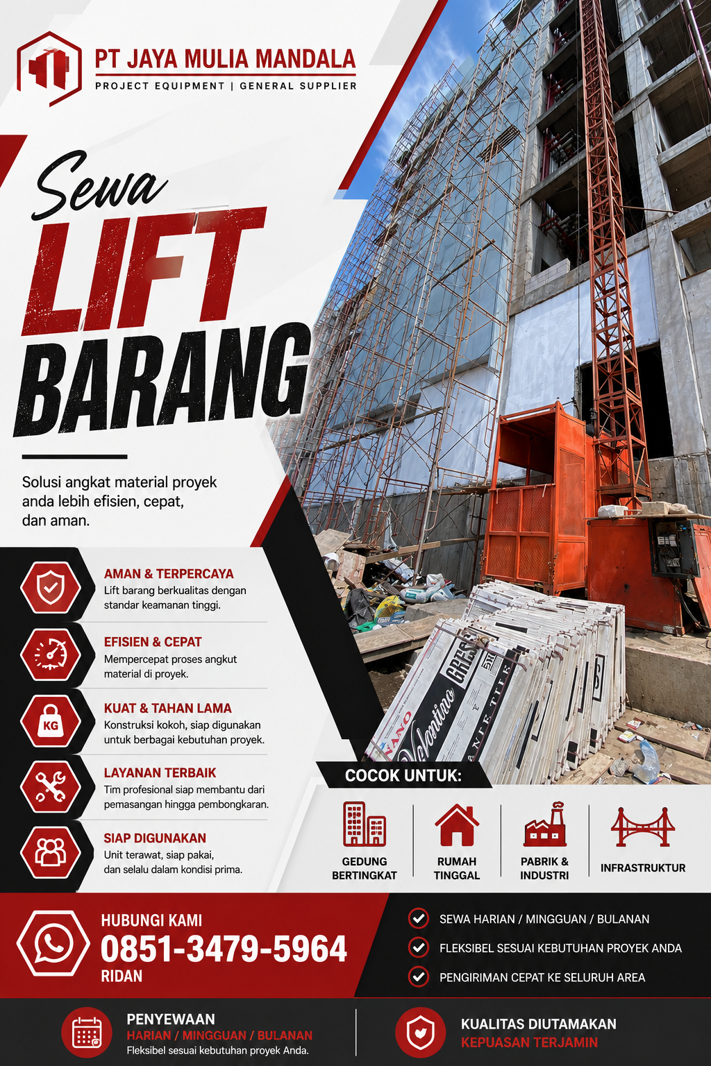 sewa lift barang bantul