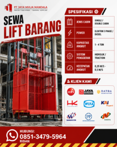 spesifikasi lift barang