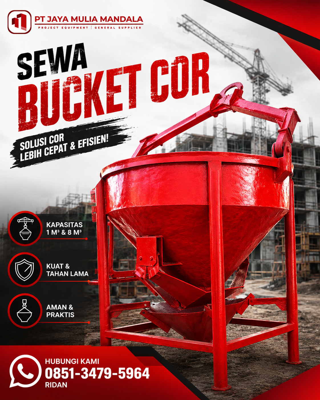 sewa bucket cor pandeglang