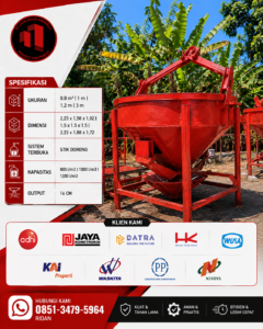 spesifikasi bucket cor