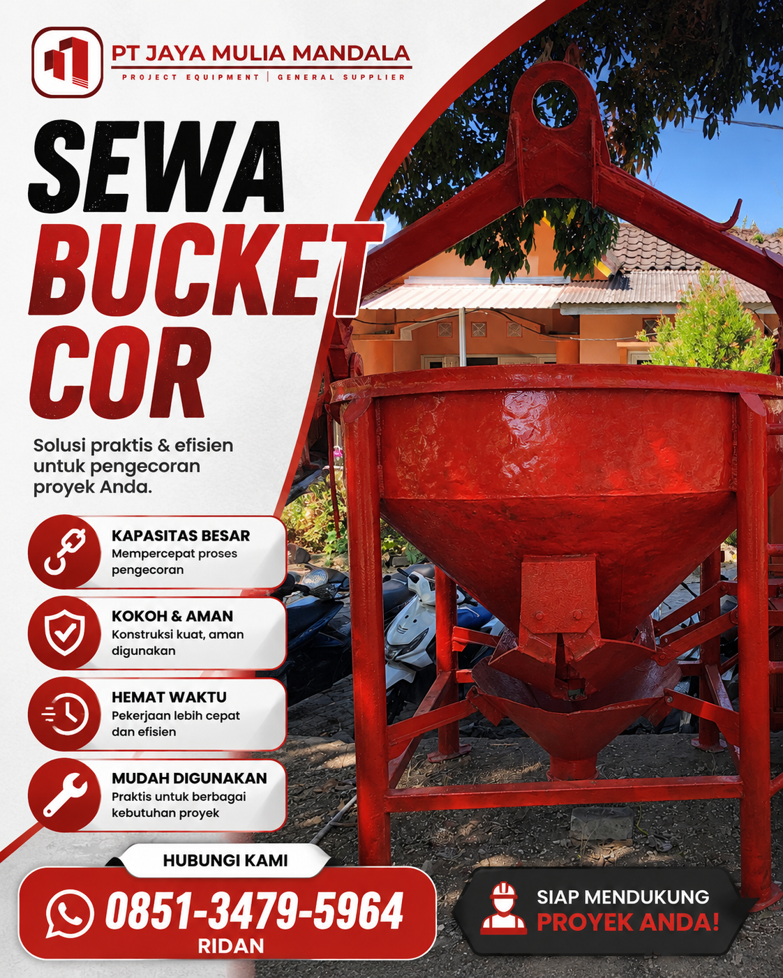 sewa bucket cor banjarnegara
