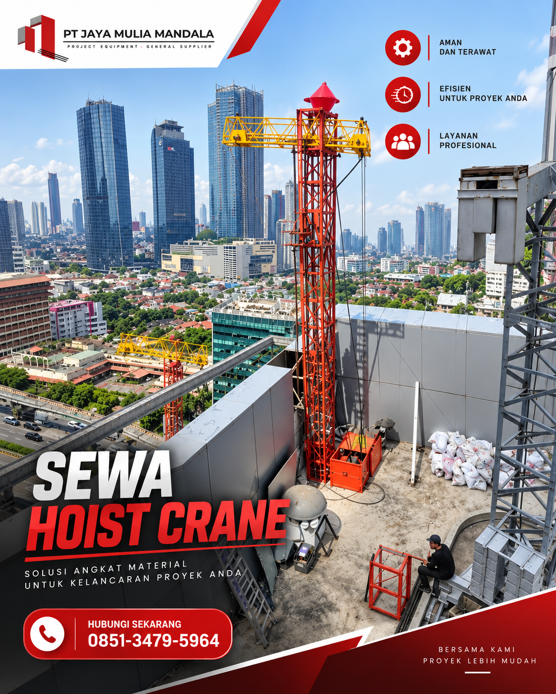sewa hoist crane lumajang