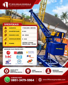 spesifikasi mini crane
