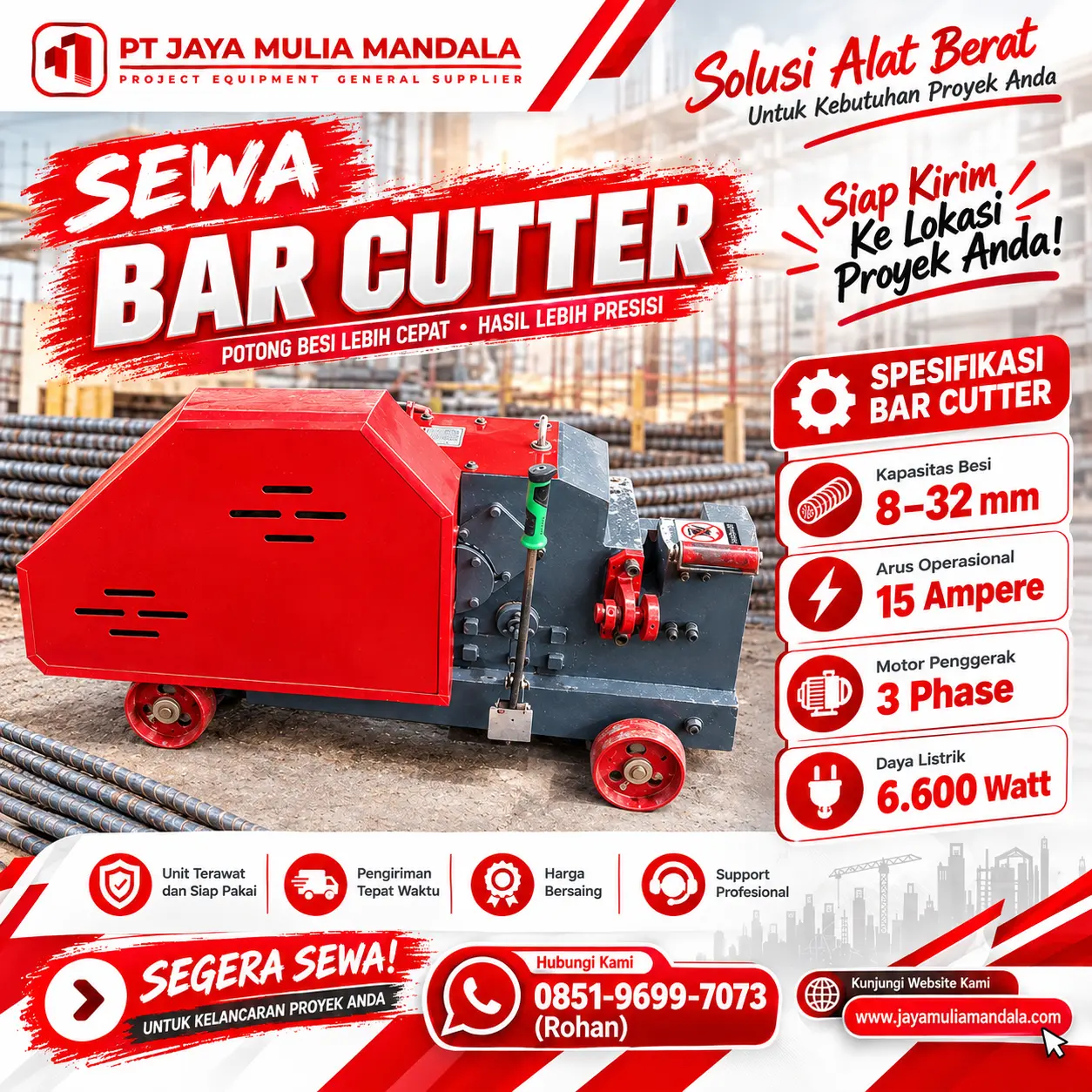sewa bar cutter minahasa utara