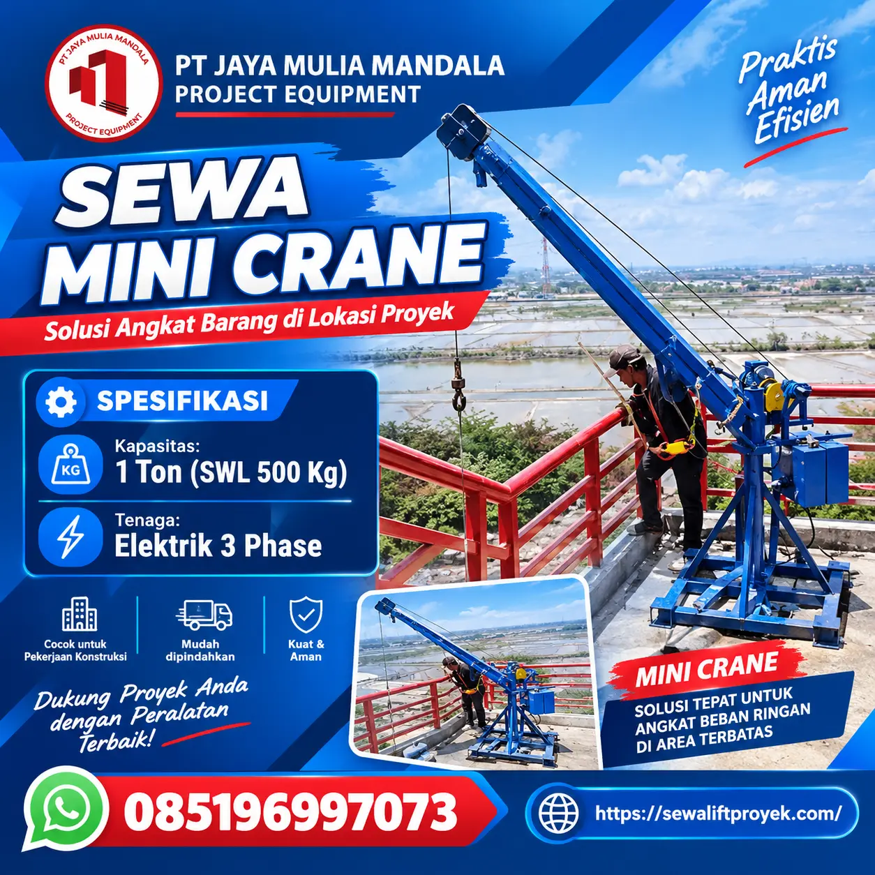 Sewa mini crane bangka belitung