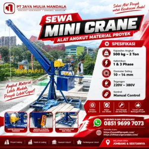 sewa mini crane jombang