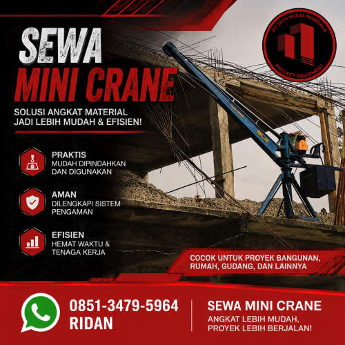 sewa mini crane gorontalo