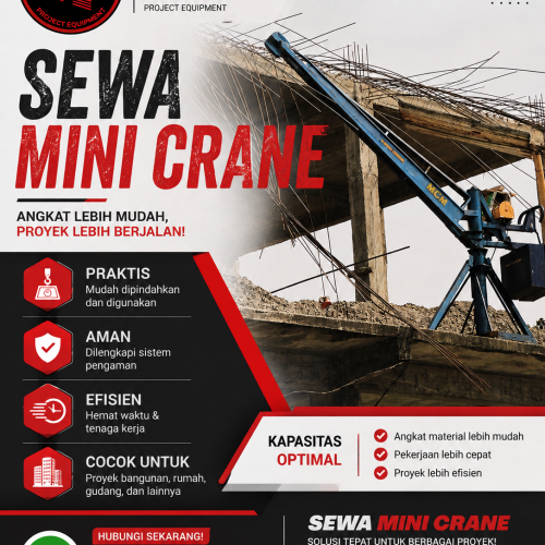 sewa mini crane karawang
