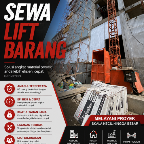 sewa lift barang pinrang