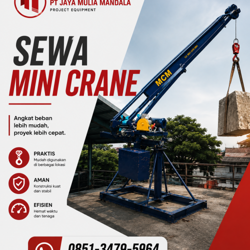 Sewa Mini Crane Sumenep | 1 – 2 Ton | Crane Mini Proyek